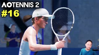 Swiatek vs Azarenka  AO TENNIS 2 Simulation Gameplay 16 wCommentary [upl. by Othella]