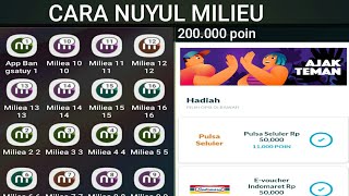 CARA NUYEL MILIEU TERBARU✅ trik banyak dapat poin milieu💯✅ [upl. by Lawler]