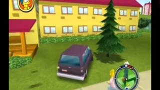 Simpsons Hit amp Run Walkthrough Level 1  All Cards Outfits Wasp Cameras and Gags 13 [upl. by Dinsdale]