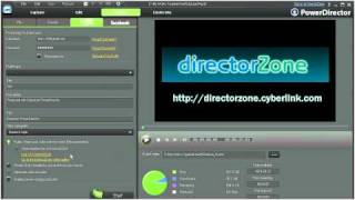 CyberLink PowerDirector 9  YouTube DirectorZone Facebook [upl. by Lilia]