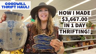 THRIFTING FOR RESALE How I Made 366700 Profit In 1 Day Thrifting HERES WHAT TO LOOK FOR [upl. by Aicertap]