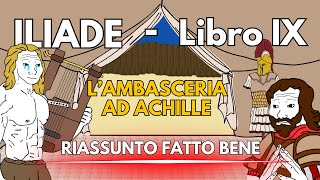 ILIADE Libro IX L’ambasceria ad Achille – RIASSUNTO FATTO BENE [upl. by Roselane]