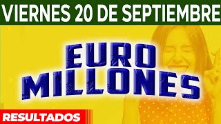 Resultado del sorteo Euromillones del Viernes 20 de Septiembre del 2024 😱🤑💰💵 [upl. by Fronnia]