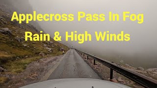 Applecross Pass In Wind Rain amp Fog  Scotland [upl. by El]