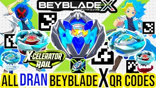 ALL DRAN BEYBLADE X QR CODES  BEYBLADE X APP Hasbro Qr Codes  4K HD [upl. by Willi]