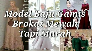 Model Baju Gamis Brokat Terbaru 2021 [upl. by Ojeibbob72]