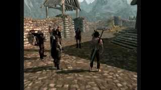 Skyrim  The Companions Induction Ceremony with Vilkas Speaking edited [upl. by Adnoel851]