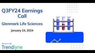 Glenmark Life Sciences Earnings Call for Q3FY24 [upl. by Ahserkal]