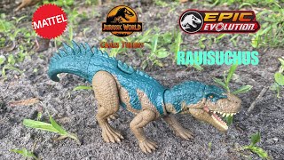 Mattel Jurassic World Chaos Theory Epic Evolution Danger Pack Rauisuchus review [upl. by Olatha]