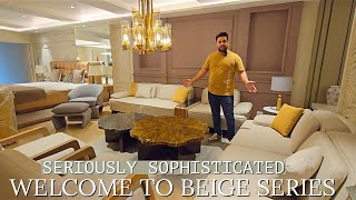 Classiest Beige Exculusive Designs Sofas Beds Dining Office Furniture  Designer Furniture [upl. by Sedrul183]