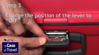 How to set the lock code on a Samsonite Aeris basic and other cases without TSA [upl. by Palila]