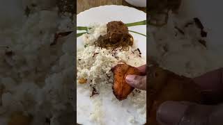 Lunch gheerice lunch youtubeshorts food foodieshorts happiness chickencurry fish [upl. by Cleo213]