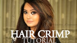 HOW TO CRIMP HAIR  WITH A CRIMPER IRON  HAIR STYLING TUTORIAL [upl. by Bain]