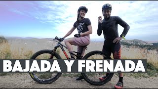 POSICIÓN DE BAJADA Y FRENADA EN MTB  Valentí Sanjuan y Laura Celdrán [upl. by Harimas197]