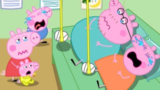 Peppas Family Suffered a Broken Leg  Peppa Pig Funny Animation [upl. by Atiner]