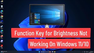 Function Key for Brightness not Working On Windows 1110 FIX [upl. by Pembroke]