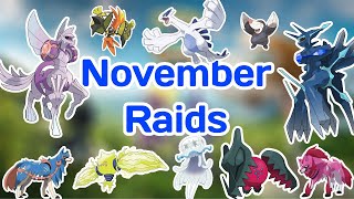 Everthing about november raids spotlight and raid hour and Dmax Pokemon Go pokemon pokemongo [upl. by Aicercul]