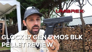 Review of the Glock 17 Gen 5 MOS Black Pellet Pistol from Umarex [upl. by Ayinat]