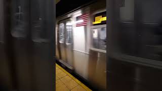 NYCS R160A1 on Queens bound J arriving  Delancey  Essex Sts mta nycsubway youtubeshorts [upl. by Leiahtan]