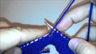 Purl Stitch  Left Handed  Continental Method [upl. by Shaum]