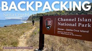 🐠 BACKPACKING Santa Cruz Island Channel Islands [upl. by Ynnelg]