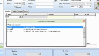 Selección de cuentas contables en los asientos [upl. by Browne]