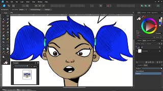 Affinity Designer 2 Inking Process [upl. by Ordisi797]