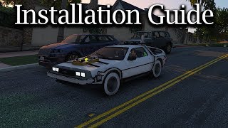 GTA V Mods  Installation Guide  Back To The Future  Delorean Time Machine [upl. by Tap601]