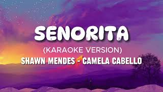 🎤Señorita Karaoke Version  Shawn Mendes amp Camila Cabello💃 [upl. by Analaf]