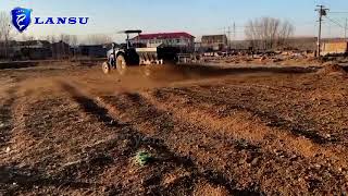 Tractor pulled double disc fertilizer manure spreader [upl. by Zulaledairam964]