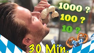 10000 KALORIEN Challenge  Wieviele Weißwürste kann man in 30 Minuten essen [upl. by Yenetruoc]