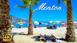 Menton France  Charming Seaside town with colorful houses  4K Walks [upl. by Coridon]