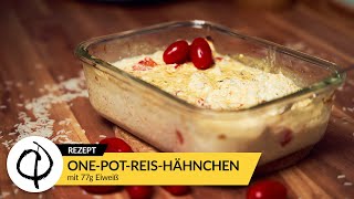 ONEPOTREISHÄHNCHEN mit 77g Protein [upl. by Anrev]