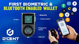 Best Crypto Hardware Wallet  Biometric Secured DCENT Biometric Wallet [upl. by Ellehs61]