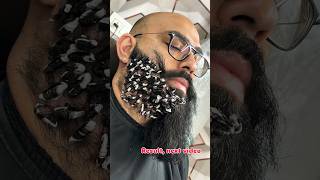 Moustache amp beard treatment new moustache stylesprofessional beard beard setting mustachebeard [upl. by Sheffie294]