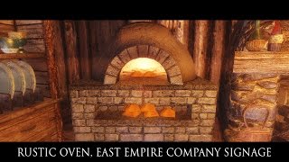 TES V  Skyrim Mods RUSTIC OVEN RUSTIC EAST EMPIRE COMPANY SIGNAGE [upl. by Gosnell]