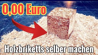 Brennholzhändler HASSEN diesen Trick 🤑 Eine einfache DIY Brikettpresse selber bauen [upl. by Aisylla378]