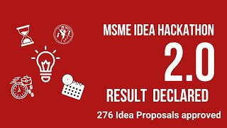 MSME Idea Hackathon 20 Result [upl. by Aribold681]