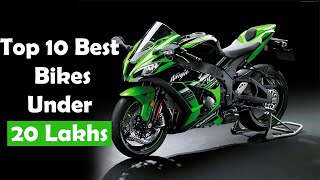 Top 10 Best Bikes Under 20 Lakhs in India 2024 [upl. by Steen]