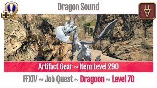 FFXIV Dragoon Level 70 Job Quest  Stormblood  Dragon Sound [upl. by Kokaras]