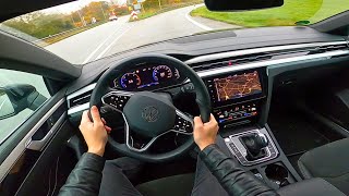 2023 VW Arteon Shooting Brake R Line 20 tdi  pov test drive [upl. by Fuchs65]