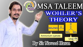 Wohlers Theory  Rejection of Vital Force Theory  1828  Urea  Synthesis ll MSA Taleem ll VFT [upl. by Parnas]