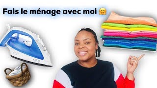 FAIS LE MÉNAGE AVEC MOI  MON REPASSAGE 👖👔👚 [upl. by Idyak]