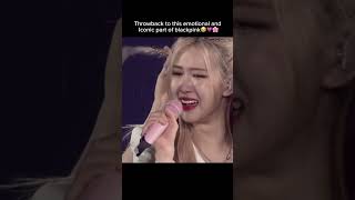 This part made me also cry😭😭blackpinkjisoojennierosélisaconcertfyp kpopygentertainment [upl. by Schmeltzer]