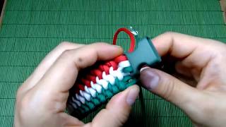 Paracord Bracelet Italian Flag How To Make Triple Snake Knot [upl. by Corny]