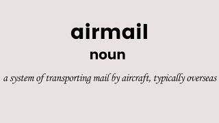 airmail [upl. by Llevart]