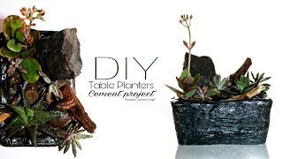 HighEnd Conctrte DIY Decor Hacks  How to make pot  Diy table planters [upl. by Fisch]