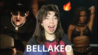 EL KING 🔥 BELLAKEO Video Oficial  Peso Pluma Anitta  REACCION [upl. by Bomke]