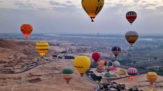 Ballonvaart Luxor Egypte [upl. by Leinahtam784]