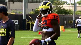 Devin Gardner Interview  2013 Fall Football Practice Tour [upl. by Anirazc378]